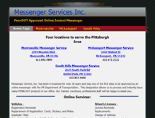 Tablet Screenshot of messengerserviceinc.com